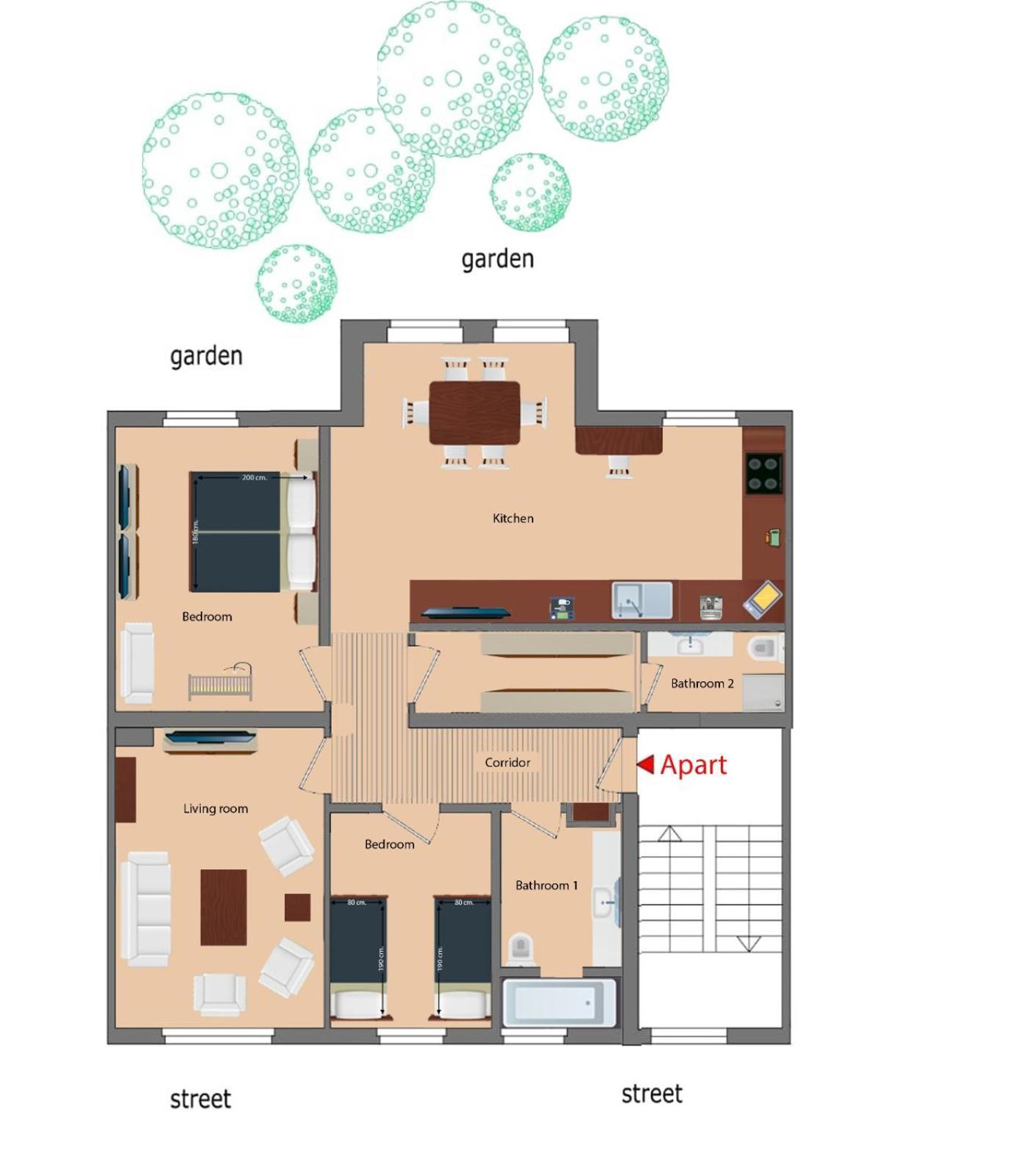 Golden Apartments Essen Bagian luar foto